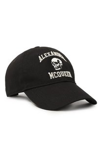 Хлопковая бейсболка Alexander McQueen