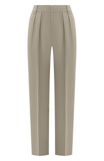 Брюки из вискозы и льна Brunello Cucinelli
