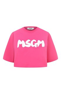 Хлопковая футболка MSGM