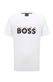 Хлопковая футболка BOSS