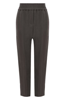 Брюки из вискозы и льна Brunello Cucinelli