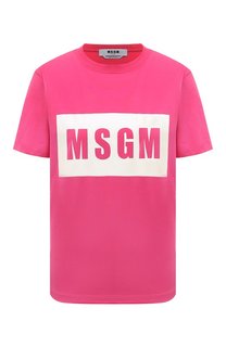 Хлопковая футболка MSGM