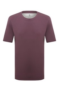 Футболка из хлопка и шелка Brunello Cucinelli