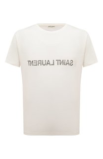 Хлопковая футболка Saint Laurent