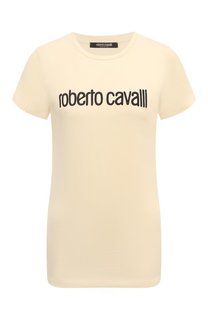 Хлопковая футболка Roberto Cavalli