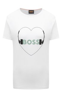 Хлопковая футболка BOSS