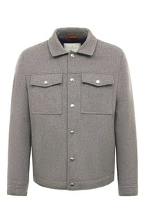 Утепленная куртка-рубашка Brunello Cucinelli