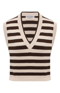 Хлопковый жилет Brunello Cucinelli