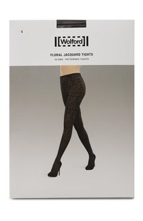 Капроновые колготки Floral Jacquard Wolford