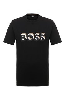 Хлопковая футболка BOSS