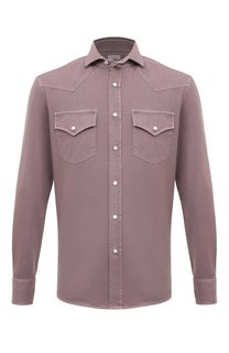 Хлопковая рубашка Brunello Cucinelli
