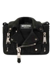 Замшевая сумка Biker Moschino