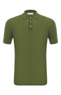 Поло изо льна и хлопка Il Borgo Cashmere
