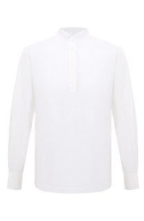 Рубашка из хлопка и шелка Corneliani