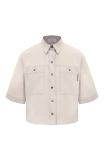 Хлопковая рубашка Brunello Cucinelli