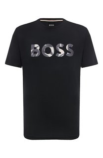 Хлопковая футболка BOSS