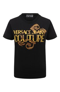 Хлопковая футболка Versace Jeans Couture