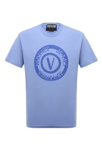 Хлопковая футболка Versace Jeans Couture