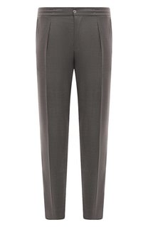 Брюки из шерсти и шелка Marco Pescarolo