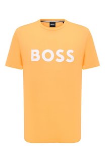 Хлопковая футболка BOSS