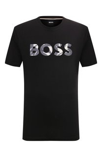 Хлопковая футболка BOSS