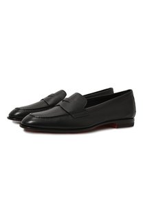 Кожаные пенни-лоферы Santoni