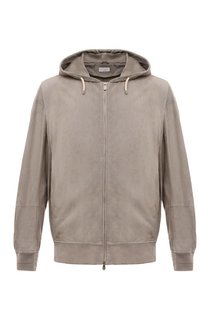 Замшевый бомбер Brunello Cucinelli