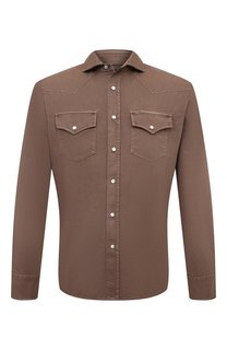 Джинсовая рубашка Brunello Cucinelli