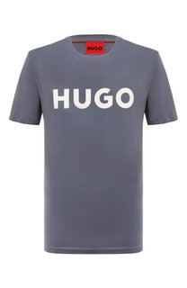 Хлопковая футболка HUGO