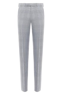 Брюки из шерсти и льна Zegna