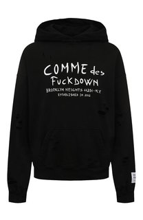 Хлопковое худи Comme des Fuckdown