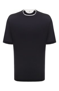 Футболка из шелка и хлопка Brunello Cucinelli