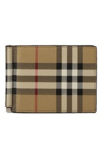 Кожаный зажим для денег Burberry