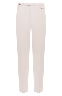 Брюки изо льна и хлопка Brunello Cucinelli