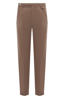 Брюки изо льна и хлопка Brunello Cucinelli