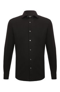 Рубашка из хлопка и кашемира Zegna