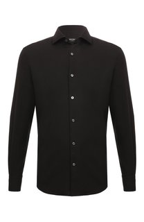 Рубашка из хлопка и кашемира Zegna