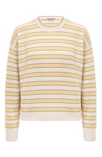 Хлопковый пуловер Brunello Cucinelli