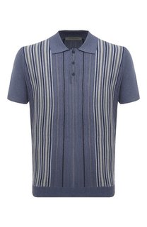 Поло из шелка и льна Corneliani