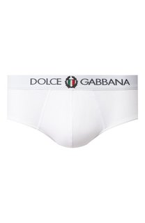 Хлопковые хипсы с широкой резинкой Dolce & Gabbana