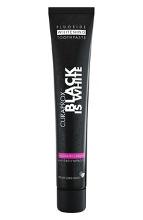 Отбеливающая зубная паста со вкусом лайма Black Is White (90ml) Curaprox