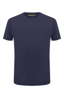 Футболка из шелка и хлопка Loro Piana