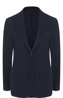 Однотонный жакет из смеси вискозы и льна Kiton