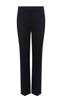 Однотонные укороченные брюки из хлопка со стрелками Giorgio Armani
