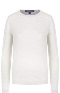 Однотонный кашемировый пуловер с круглым вырезом Ralph Lauren