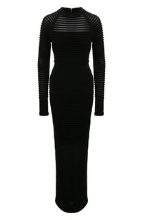 Платье из вискозы Balmain