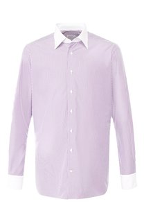 Хлопковая рубашка с воротником кент Zilli