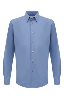 Хлопковая рубашка с воротником кент Brioni