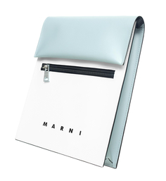 Двухцветная сумка Tribeca с логотипом Marni