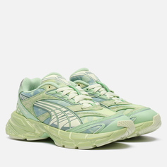 Женские кроссовки Puma Velophasis Retreat Yourself, цвет зелёный, размер 40 EU